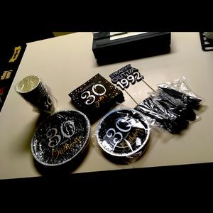 30th birthday party supply & cake topper